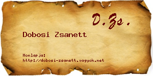 Dobosi Zsanett névjegykártya